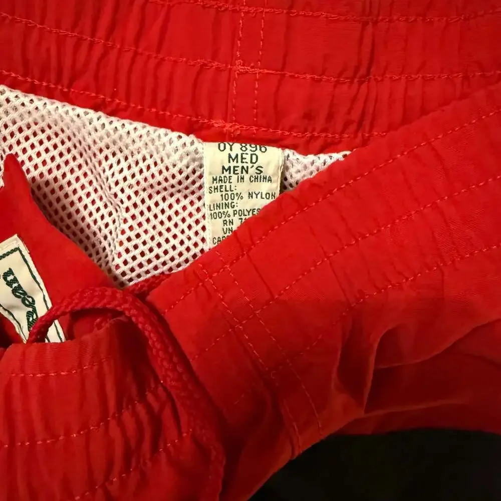 Vintage L.L. Bean Tri-Colorblock Cargo Swim Trunks